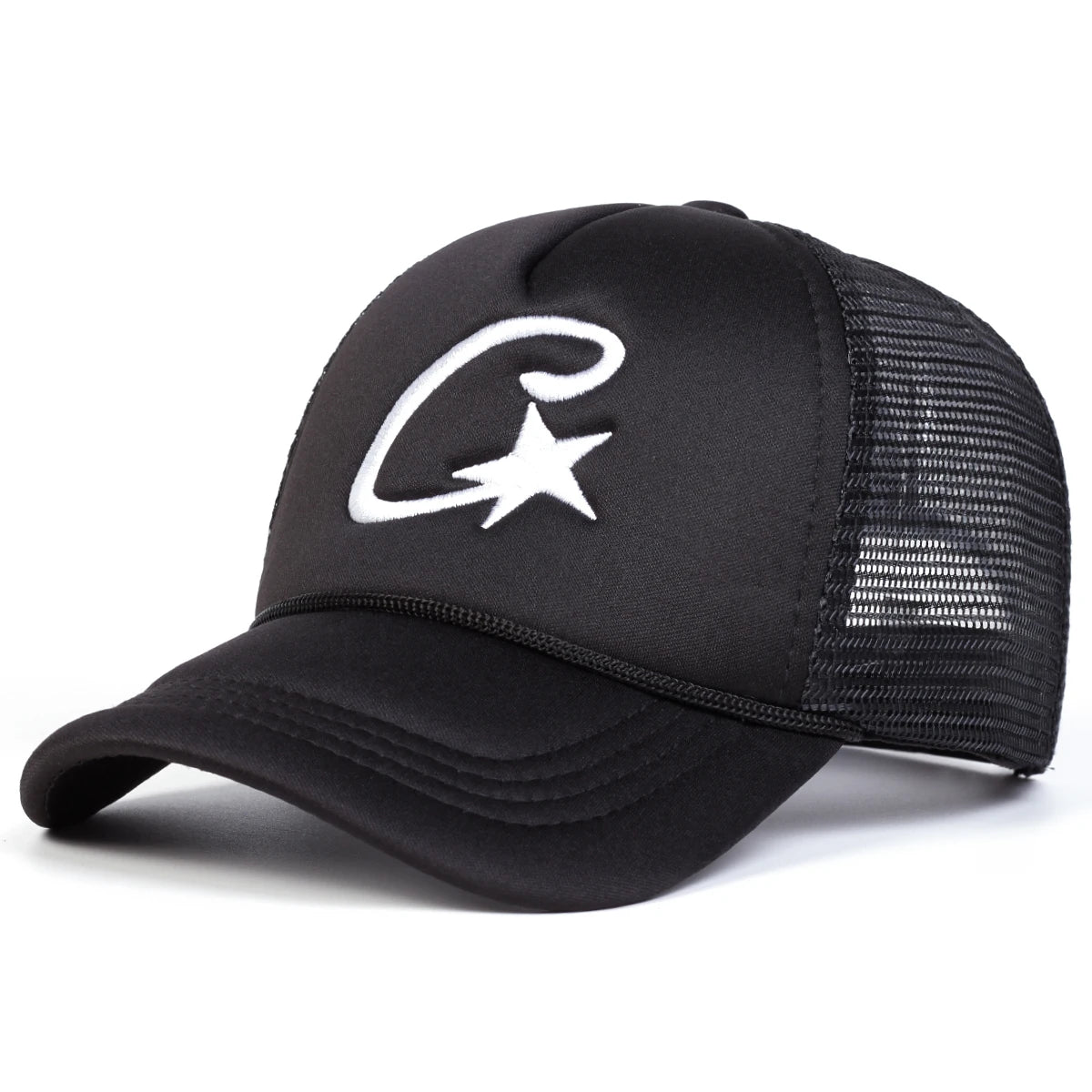 Unisex C Letter Pentagram Embroidery Baseball Net Caps Spring and Summer Outdoor Adjustable Casual Hats Sunscreen Hat