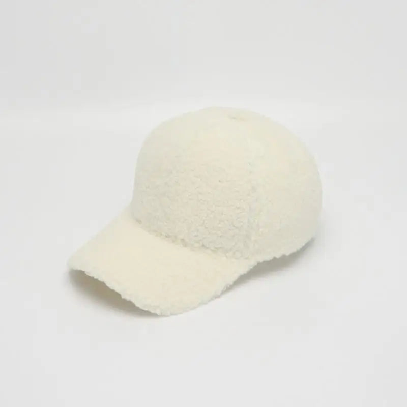 Winter Hats For Women Faux Fur Baseball Cap Female Outdoor Sunshade Keep Warm Solid Color Gorras Casquette Cap Men Casual New