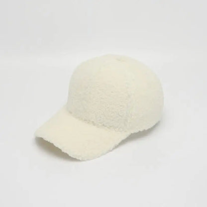 Winter Hats For Women Faux Fur Baseball Cap Female Outdoor Sunshade Keep Warm Solid Color Gorras Casquette Cap Men Casual New