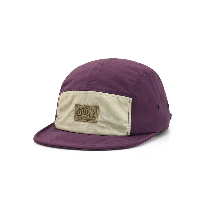 Unisex Quick-Dry Short Brim Baseball Cap – Thin Breathable Summer Outdoor Hiking Sun Hat (5-Panel Style)