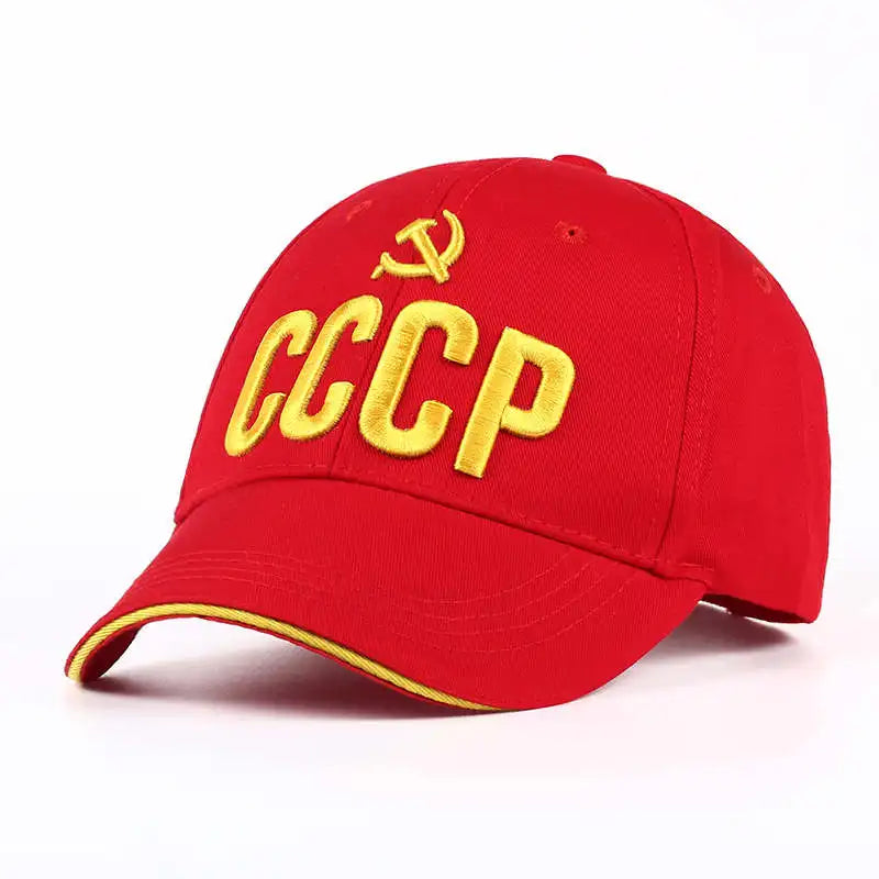 CCCP Russian Hot Sale Style Baseball Cap Unisex black Red cotton snapback Cap with 3D embroidery Best quality Garros