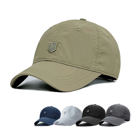 Unisex Quick-Dry Baseball Cap – Breathable Outdoor Golf & Fishing Sun Hat