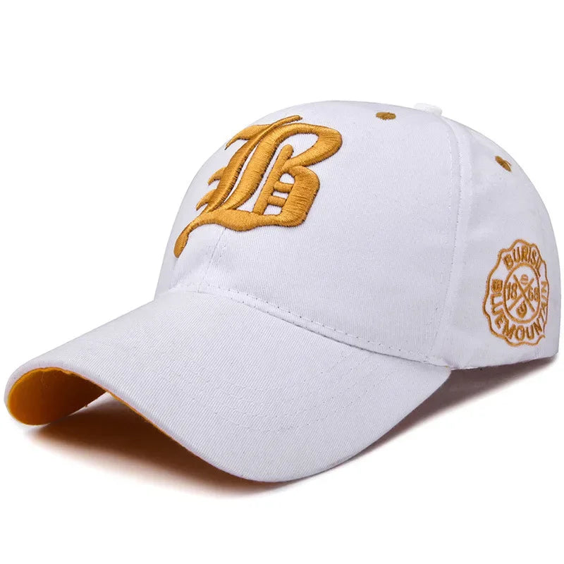 Unisex Teens 3D Embroidery Cotton Snapback Baseball Cap Hip Hop Outdoor Sports Visor Sun Hat for Men Women