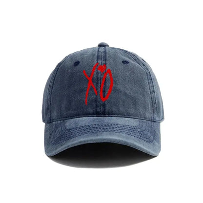 2025  XO The Weeknd Baseball Cap Distressed Hats Cap Men Retro Outdoor Summer Adjustable Dad Hat  Fashion