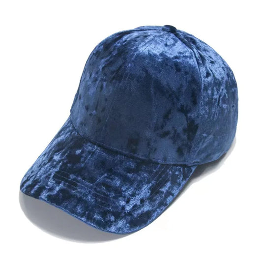 Autumn Winter Velvet Baseball Cap - Unisex Curved Brim Casual Hat, Soft Adjustable Snapback For Men Women