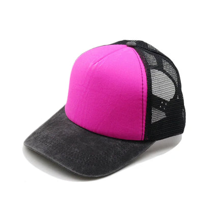 1pcs Baseball Cap Men's Summer Breathable Mesh Sun Hat Unisex Cotton Snapback Cap Truck Caps Visor