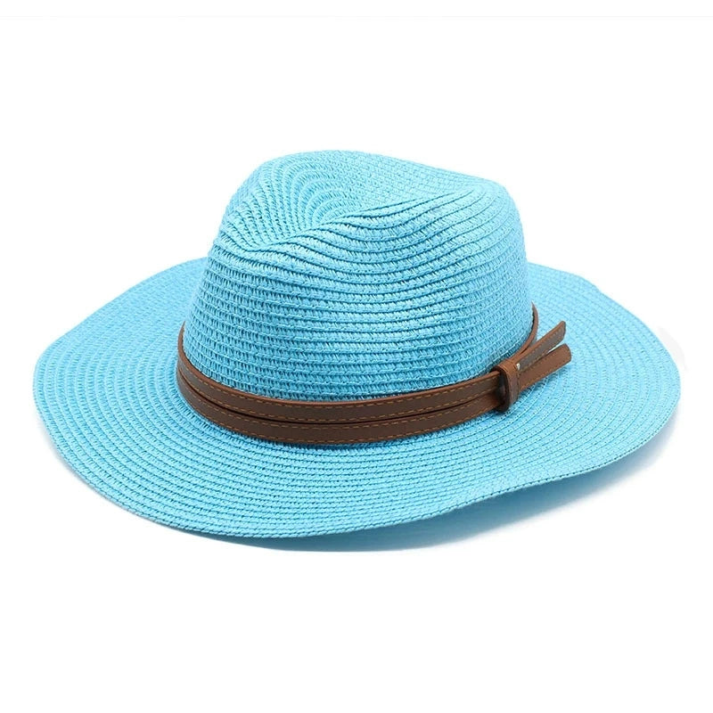 Beach Hats for Men and Women Beach Outdoor Sun Protection Visors Sun Hats Jazz Straw Hat