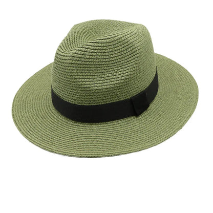 Panama Straw Hat Men Summer Straw Hat Wide-brimmed Outdoor Sun Visor Beach Hat