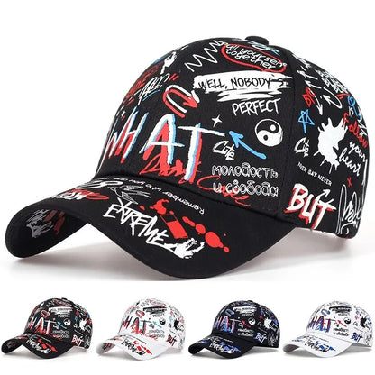 Unisex Korean Graffiti Baseball Cap Hip Hop Street Style Trendy Hat