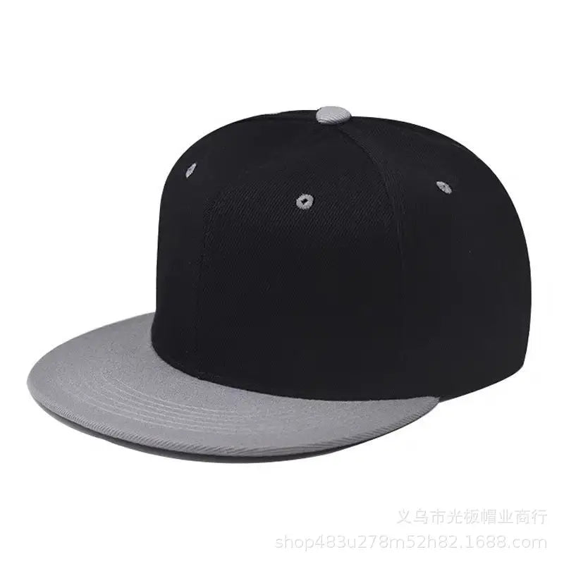 Baseball Caps For Men Women Unisex Hip Hop Solid Color Flat Brim Snapback Hats For Women Spring Summer Sun Hat Street Dance Kpop