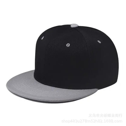 Baseball Caps For Men Women Unisex Hip Hop Solid Color Flat Brim Snapback Hats For Women Spring Summer Sun Hat Street Dance Kpop