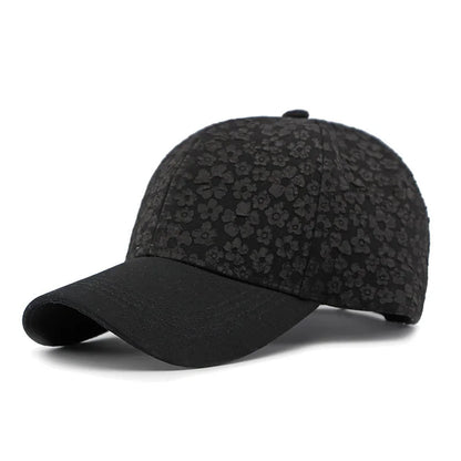 Ethnic Wind Hat for Men and Women Outdoor Sunshade Baseball Hat Fashion Imitation Cowboy Print Hard Top Duck Tongue Hat Trend