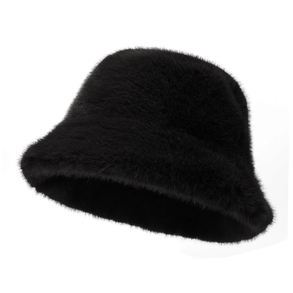New Cool Women Warm Thick Bucket Hats Lady Female Cool Panama Autumn Winter Outdoor Solid Color Fisherman Cap Hat For Women