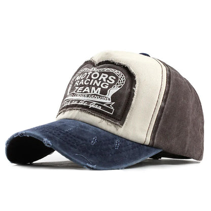 Unisex Washed Cotton Cap Letter Embroidery Baseball Cap For Men Women Streetwear Dad Hats