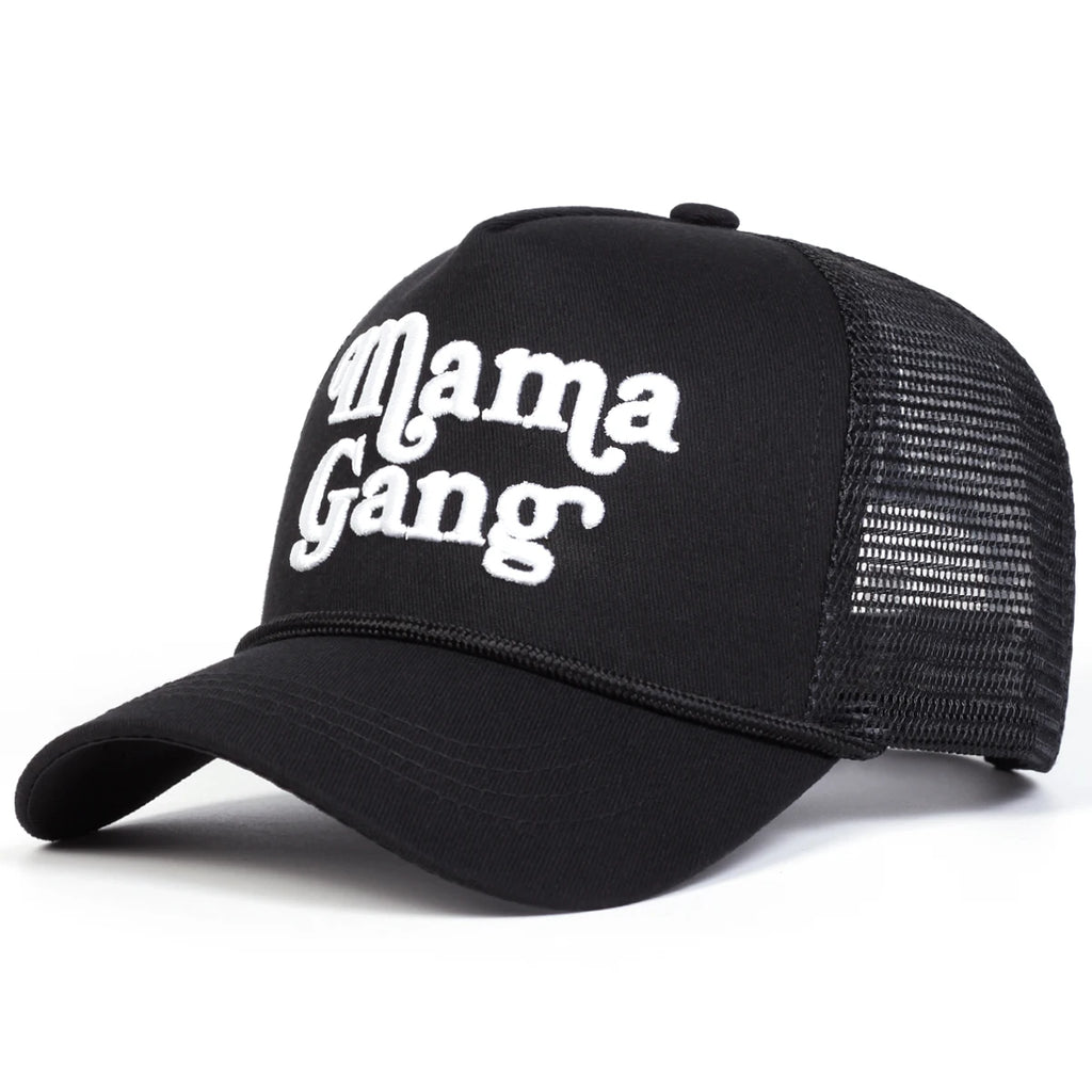 Unisex MAMAGANG Letter Embroidery Baseball Net Caps Spring and Summer Outdoor Adjustable Casual Hats Hip Hop Hat Sunscreen Hat