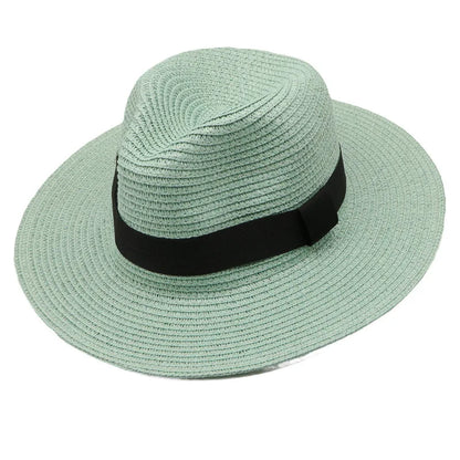 Panama Straw Hat Men Summer Straw Hat Wide-brimmed Outdoor Sun Visor Beach Hat