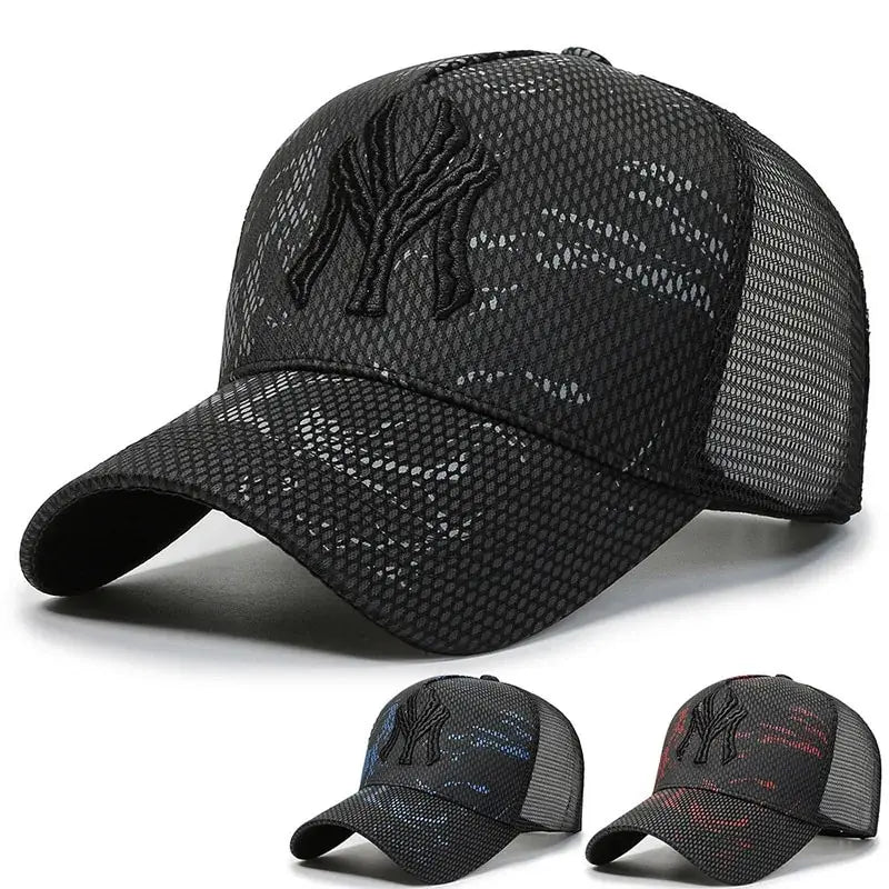 Men’s Embroidered Letter Baseball Cap Unisex Summer Sunshade Sports Travel Hat