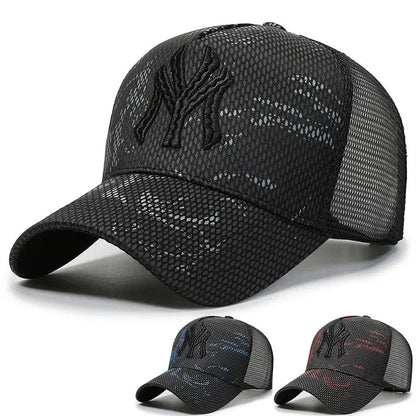 Men’s Embroidered Letter Baseball Cap Unisex Summer Sunshade Sports Travel Hat
