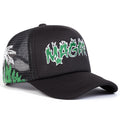 Unisex MAGARI Flame Embroidery Baseball Net Caps Spring and Summer Outdoor Adjustable Casual Hats Sunscreen Hat