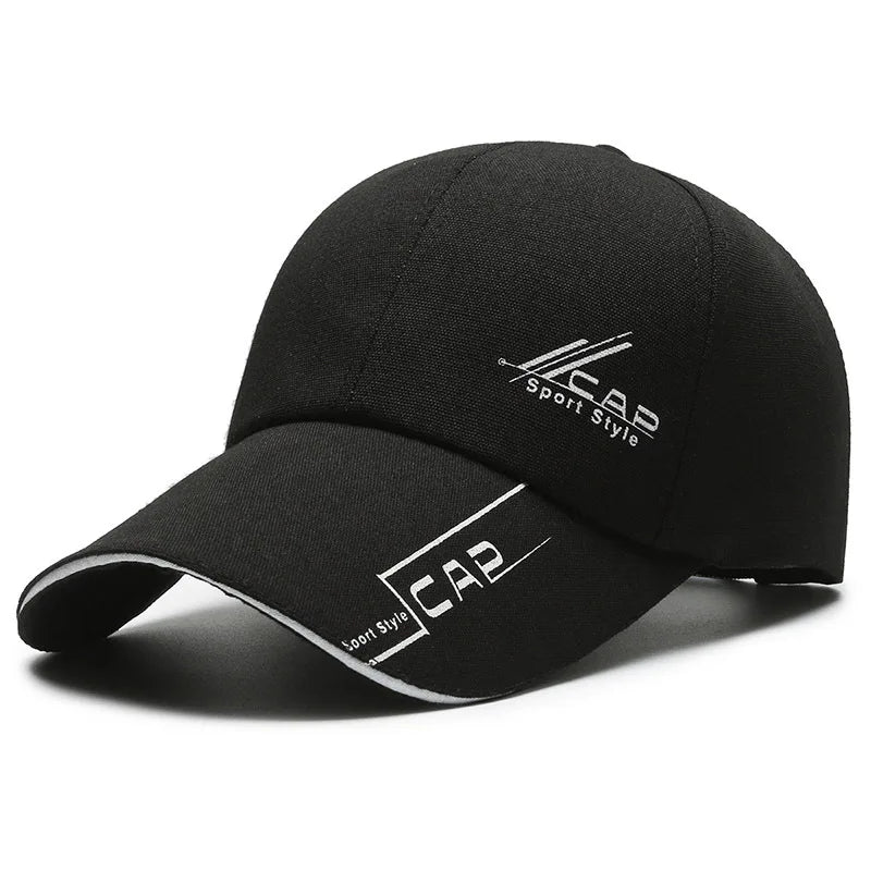 Unisex Long Brim Baseball Cap Outdoor Sun Protection Fishing Shade Hat Summer Casual Cap