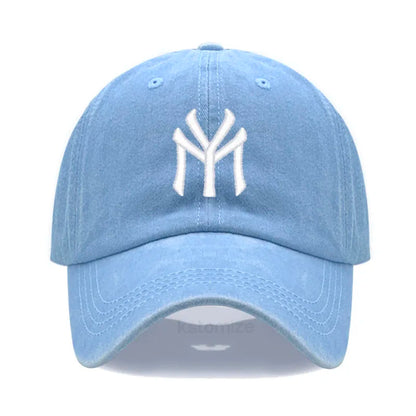 Letter MY Embroidery Baseball Cap Women Men Adjustable Soft Washed Cotton Sports Dad Hat  Spring Summer Protection Sun Hats