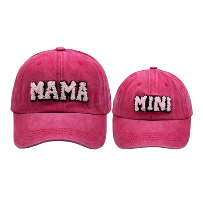 New Cool Mama Mini Women Children Kids Cap Sets Spring Summer Outdoor Lady Female Boy Girls Baseball Cap For Women