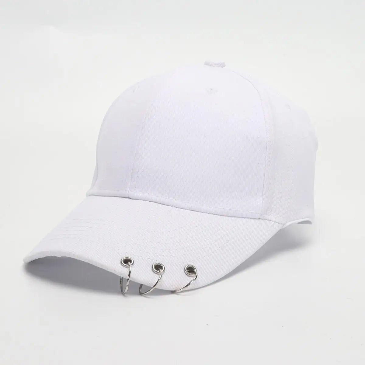 COKK Hip Hop Women's Baseball Cap With Ring Circle Snapback Hats For Men Women Unisex Adjustable Kpop Korean Style Gorra