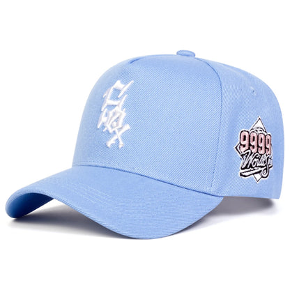 Unisex SOX 9999Letter Embroidery Baseball Caps Spring and Autumn Outdoor Adjustable Casual Hats Hip Hop Hat Sunscreen Hat