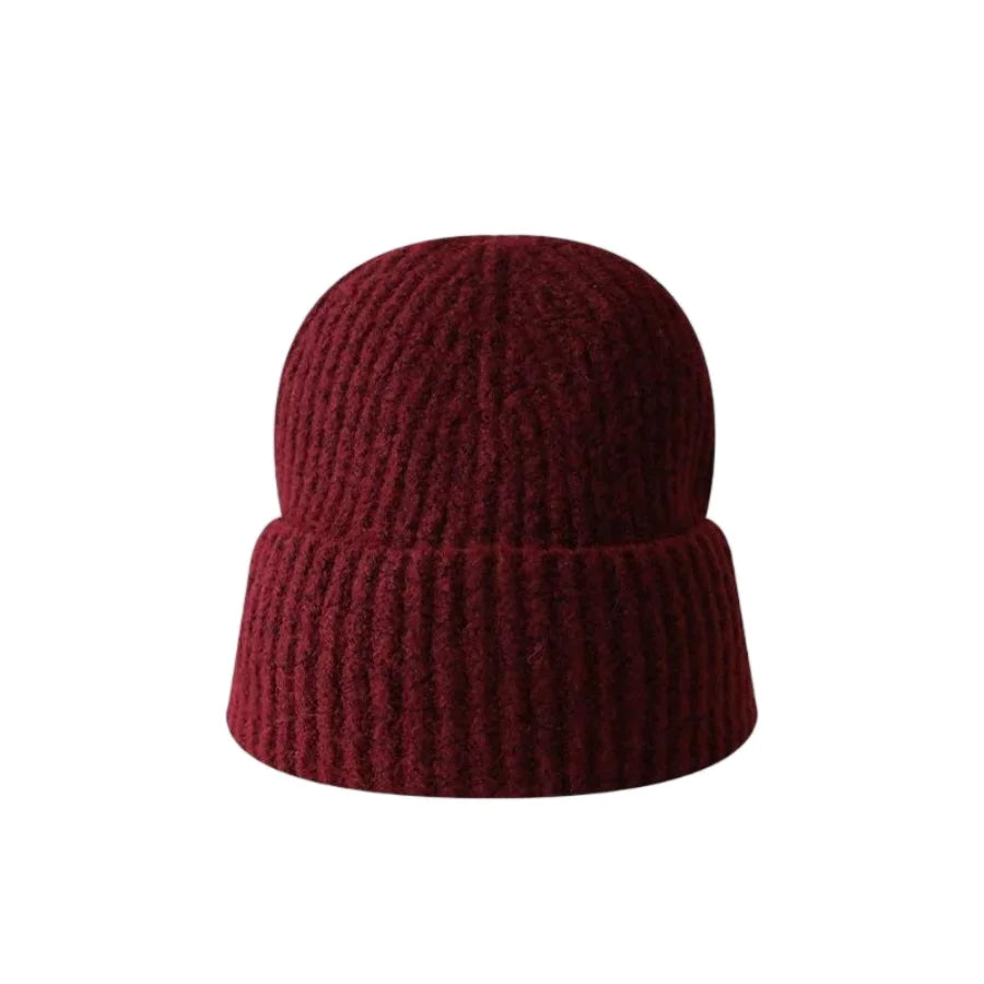 Cat Ears Wool Hat Female Autumn and Winter Korean  Cute Face Small Knitted Hat Big Head Circumference Warm Ear Protection Hat