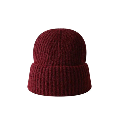 Cat Ears Wool Hat Female Autumn and Winter Korean  Cute Face Small Knitted Hat Big Head Circumference Warm Ear Protection Hat