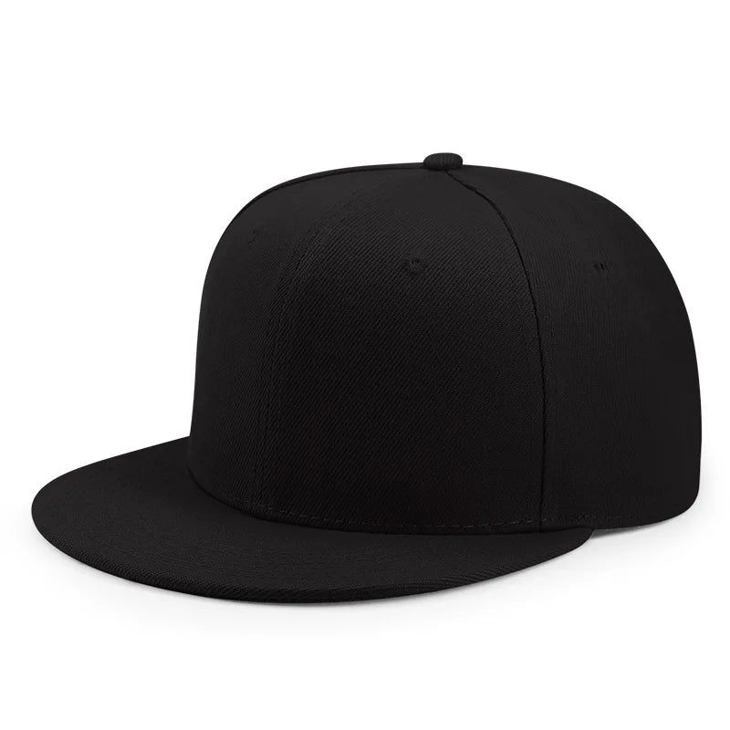Baseball Caps For Men Women Unisex Hip Hop Solid Color Flat Brim Snapback Hats For Women Spring Summer Sun Hat Street Dance Kpop