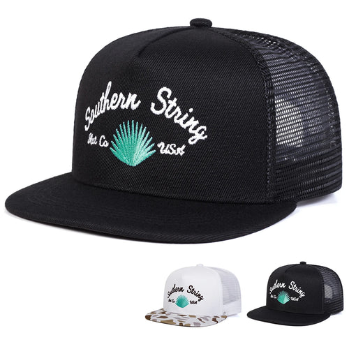 Unisex SOUTHERN STRING Embroidery Hip-hop Net Hats Spring Summer Outdoor Adjustable Casual Baseball Caps Sunscreen Hat Cap