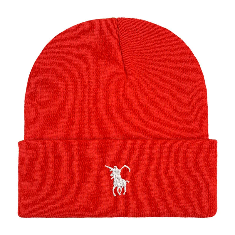 Fashion Embroidery Grim Reaper Japan Beanie Knitted caps Winter thick hats Men Women Unisex Girls boy knit Cap Warmer Bonnet hat
