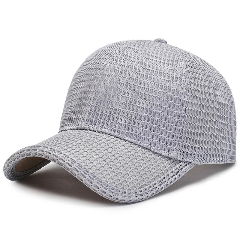 Breathable Men's Mesh Baseball Cap for Summer Fishing and Outdoor Activities