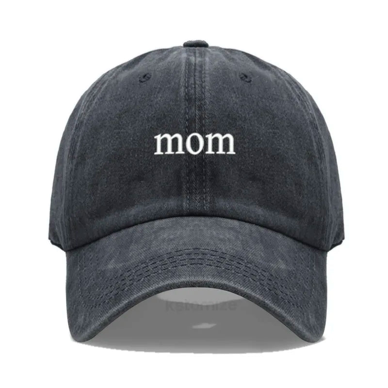 New dad mom Embroidery Soft Cotton Baseball Cap Fashion Women Men Hat Sport Visors Snapback Cap Sun Hat Breathable Outdoor Caps