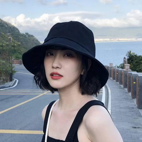 Women’s Summer Bucket Hat – Wide Brim Cotton Sun Hat, Foldable & Portable
