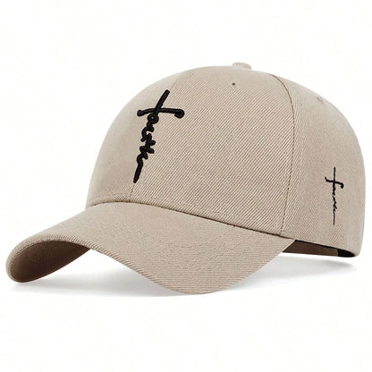Fashion Faith Embroidery Baseball Cap Men Women Spring Summer sun Hats Cotton Snapback Hat Unisex Hip Hop Trucker Caps Gorras