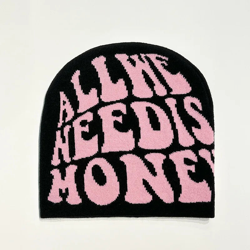 Fashion Printed Knitted Hat Women Men Couple Warm Y2K Beanies Bonnet Wool Skullies Hoods Lady Accessories Hip hop Gorra