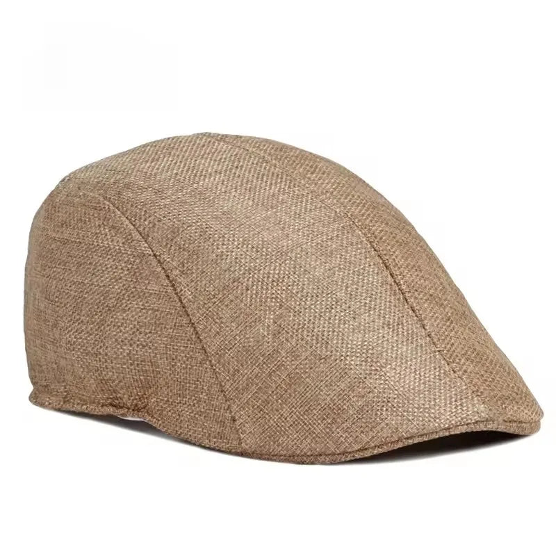 Sun Hat Summer Breathable Beret Cap Cap Mesh Hollow Solid Color Beret Hat Sun Protection Men's Women's Net Dad Hat Forward Cap