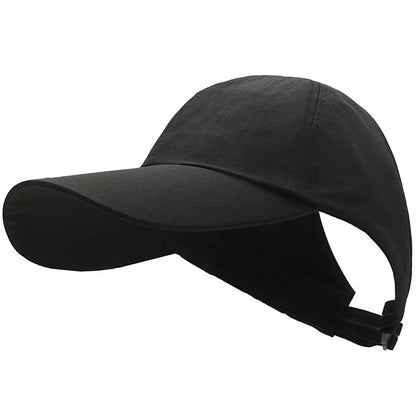 Women’s Ponytail Bucket Hat Quick Dry UV Protection Sunshade Summer Hat