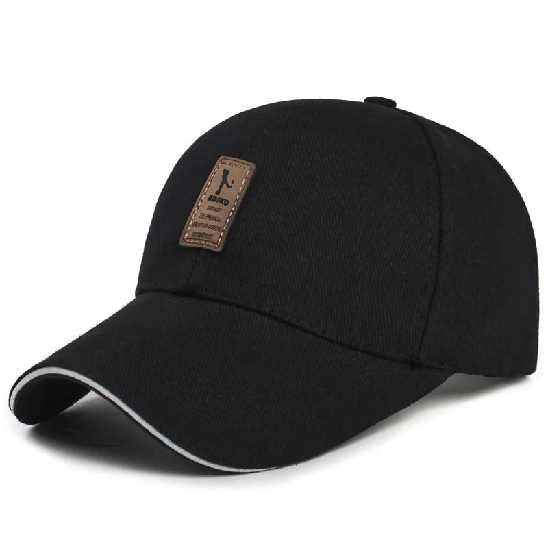 Structured Baseball Caps for Women Men Solid Snapback Label Stick Sunhat Outdoor Breathable Hip Hop Baseball Hat Trucker Dad Cap