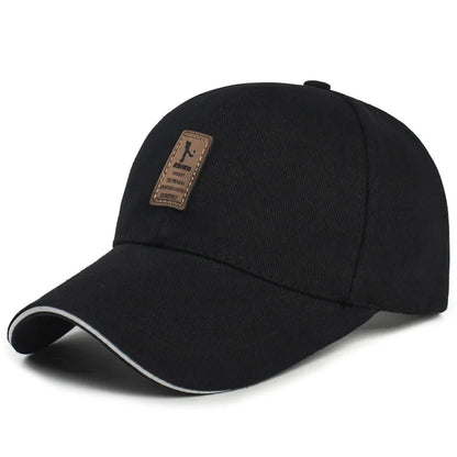 Structured Baseball Caps for Women Men Solid Snapback Label Stick Sunhat Outdoor Breathable Hip Hop Baseball Hat Trucker Dad Cap