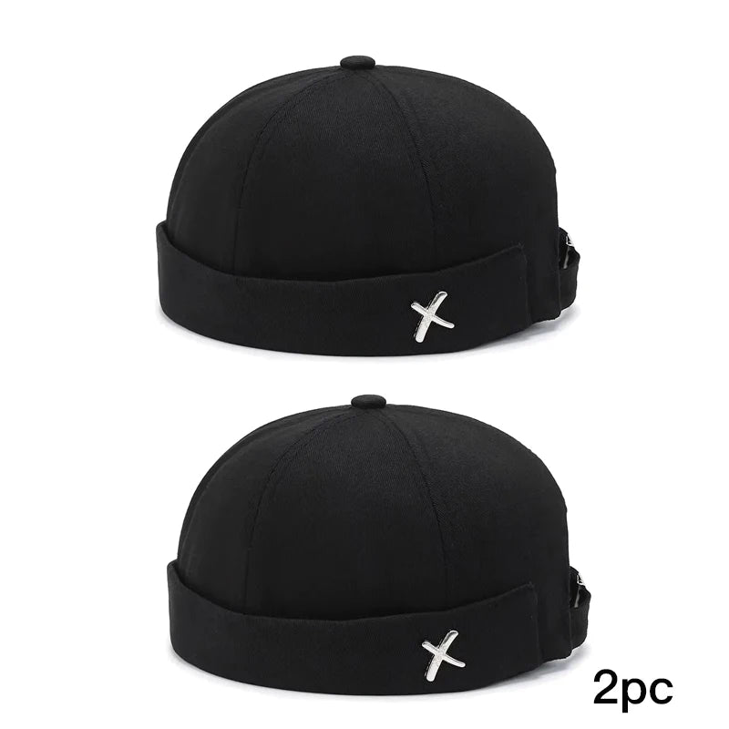 Unisex Korean Street Beanie Hat Casual Round Sailor Cap