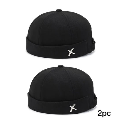 Unisex Korean Street Beanie Hat Casual Round Sailor Cap