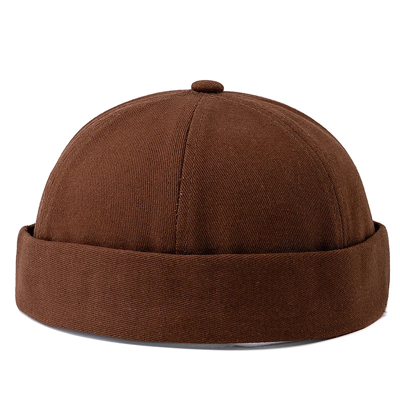 Hot Sale Unisex Solid Color Landlord Hats Men Women Street Hip-hop Hats Fashion Dome Hat Caps