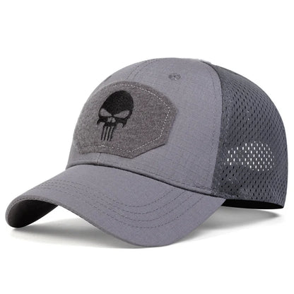 Unisex Camouflage Tactical Baseball Cap – Mesh Breathable Outdoor Fishing Hunting Snapback Hat
