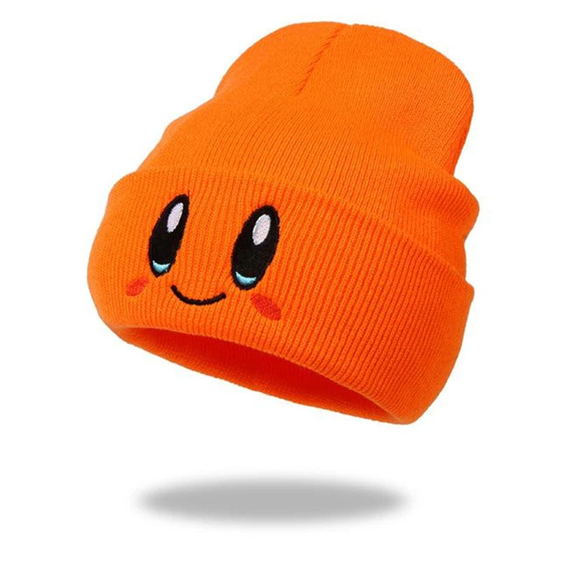 Hot Sale Cute Eye Embroidery Beanie Trendy Candy Color Couple Beanies Casual Coldproof Knit Hats For Women & Men