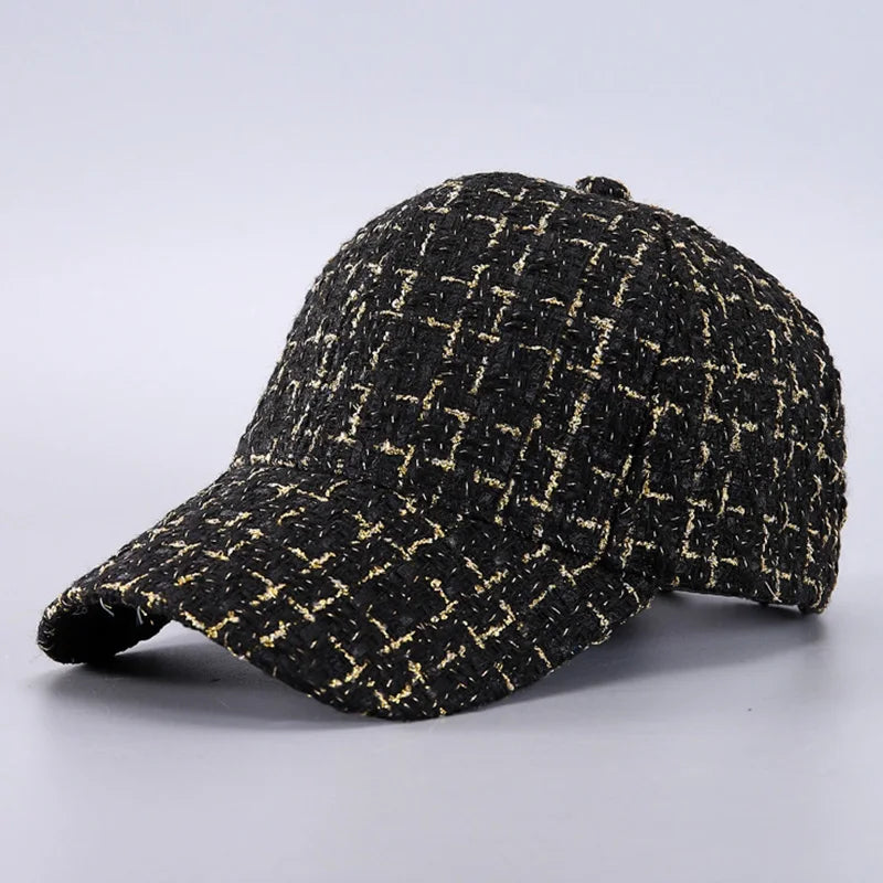 Plaid Baseball Cap - Lightweight, Adjustable, and Breathable for Autumn/Winter Outdoor Activities