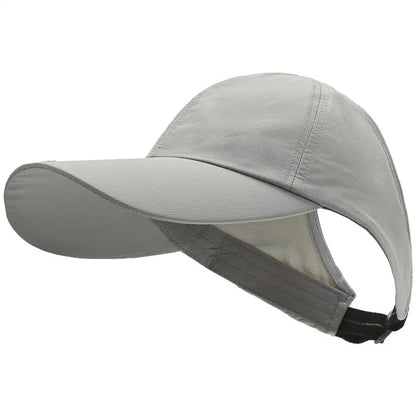 Women’s Ponytail Bucket Hat Quick Dry UV Protection Sunshade Summer Hat