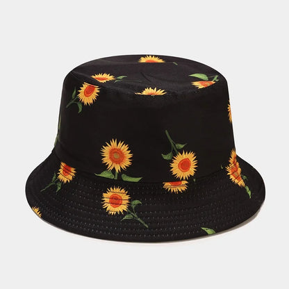 fashion plant printing pattern fisherman hat spring and summer outdoor sun protection fisherman cap unises fishing caps